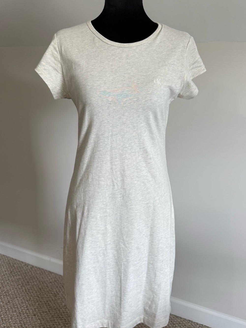 Calvin Klein Heather Gray T-Shirt Dress – Size Medium